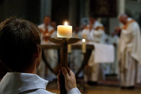Mass at Catholic Church in Syracuse NY