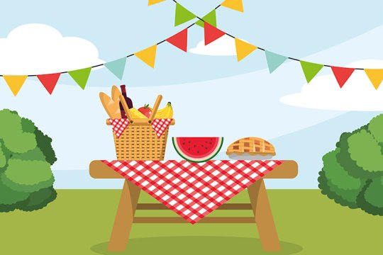 Picnic scene