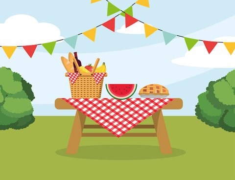 Picnic scene