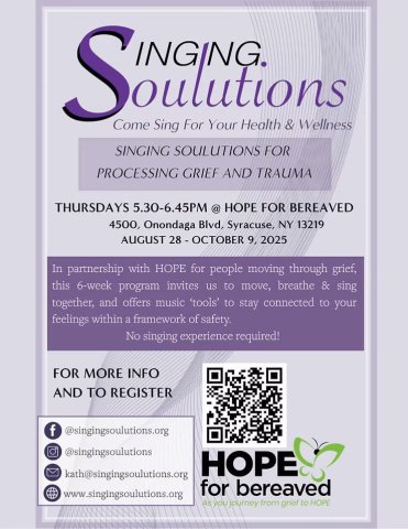 singing solutions flyer